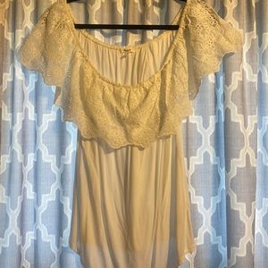 White off the shoulder blouse!